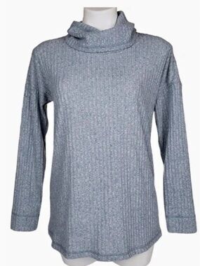 Isabel Maternity by Ingrid & Isabel Cowl Neck Maternity Tunic Sweater Gray size